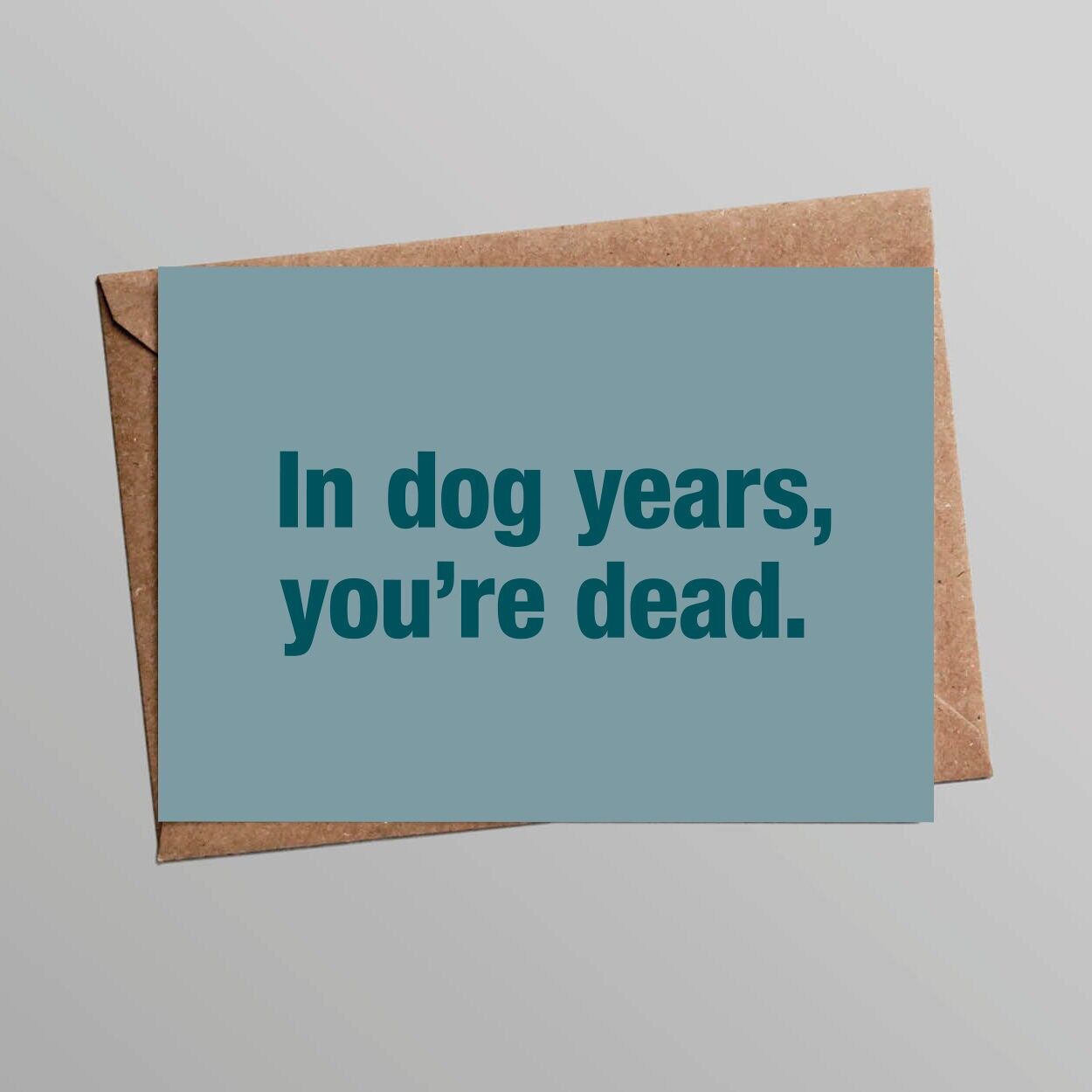 Biglietto "Compleanno": In anni canini...(con busta)