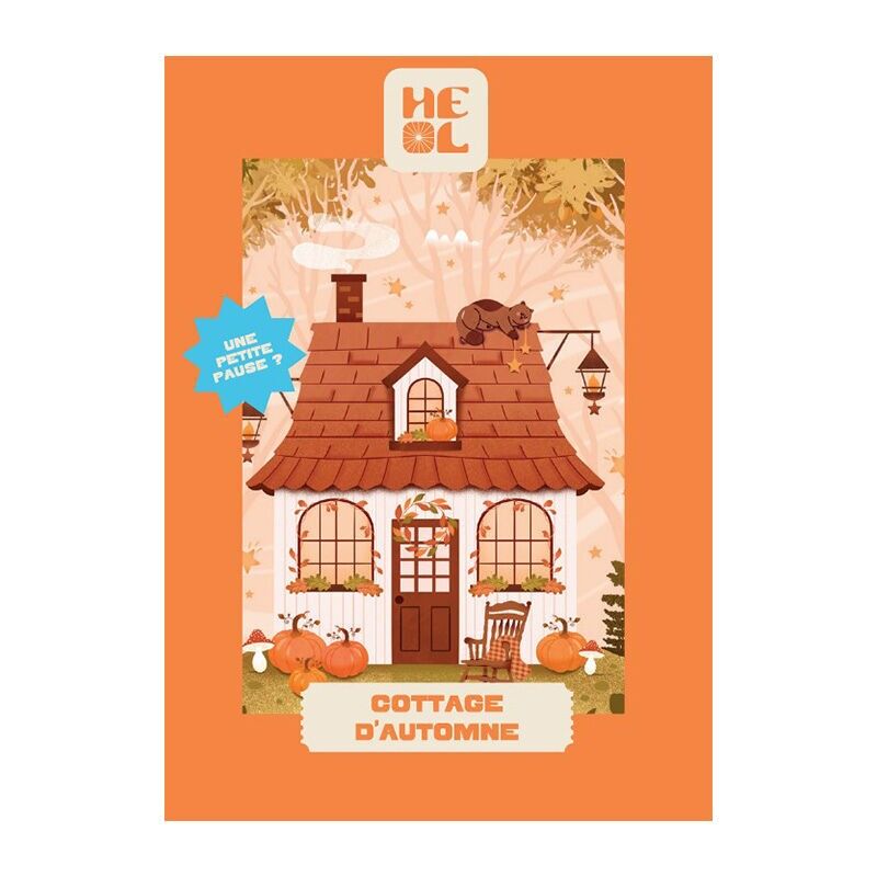 Mini puzzle Autumn Cottage - Heol - 99 pezzi
