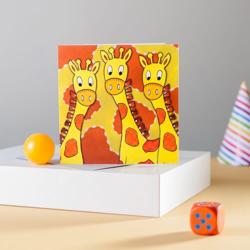 Giraffes Greetings Card