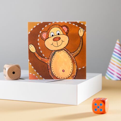 Monkey Greetings Card