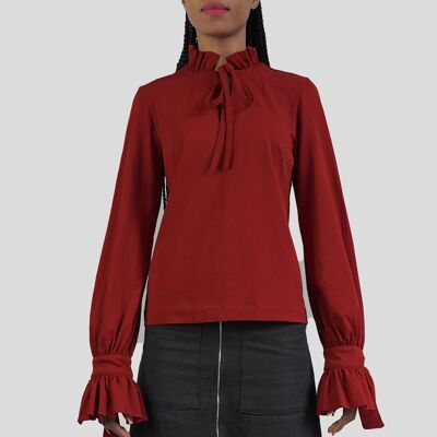 Milano red blouse