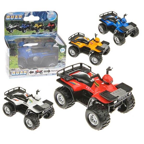 Verschiedene ATV-Modelle aus Metall/Kunststoff, 11 cm, mit Einzelverpackung