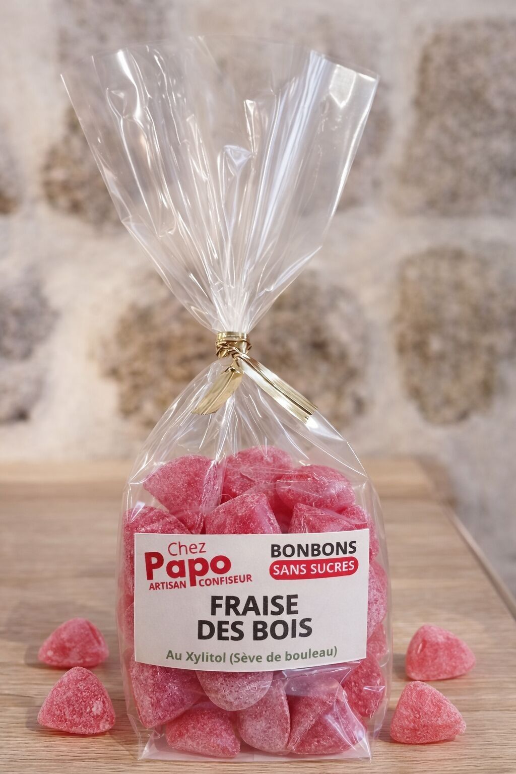 Bastoncini di zucchero senza zucchero - Fragoline di bosco - Confezione da 6