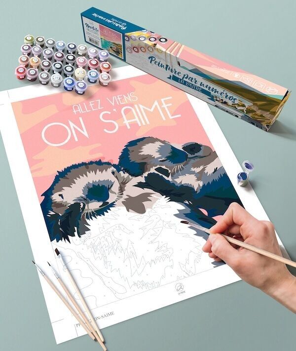 Peinture par numéros - On s'aime