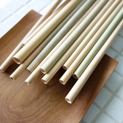 Bulk: Fine Bamboo Straws - 20 cm