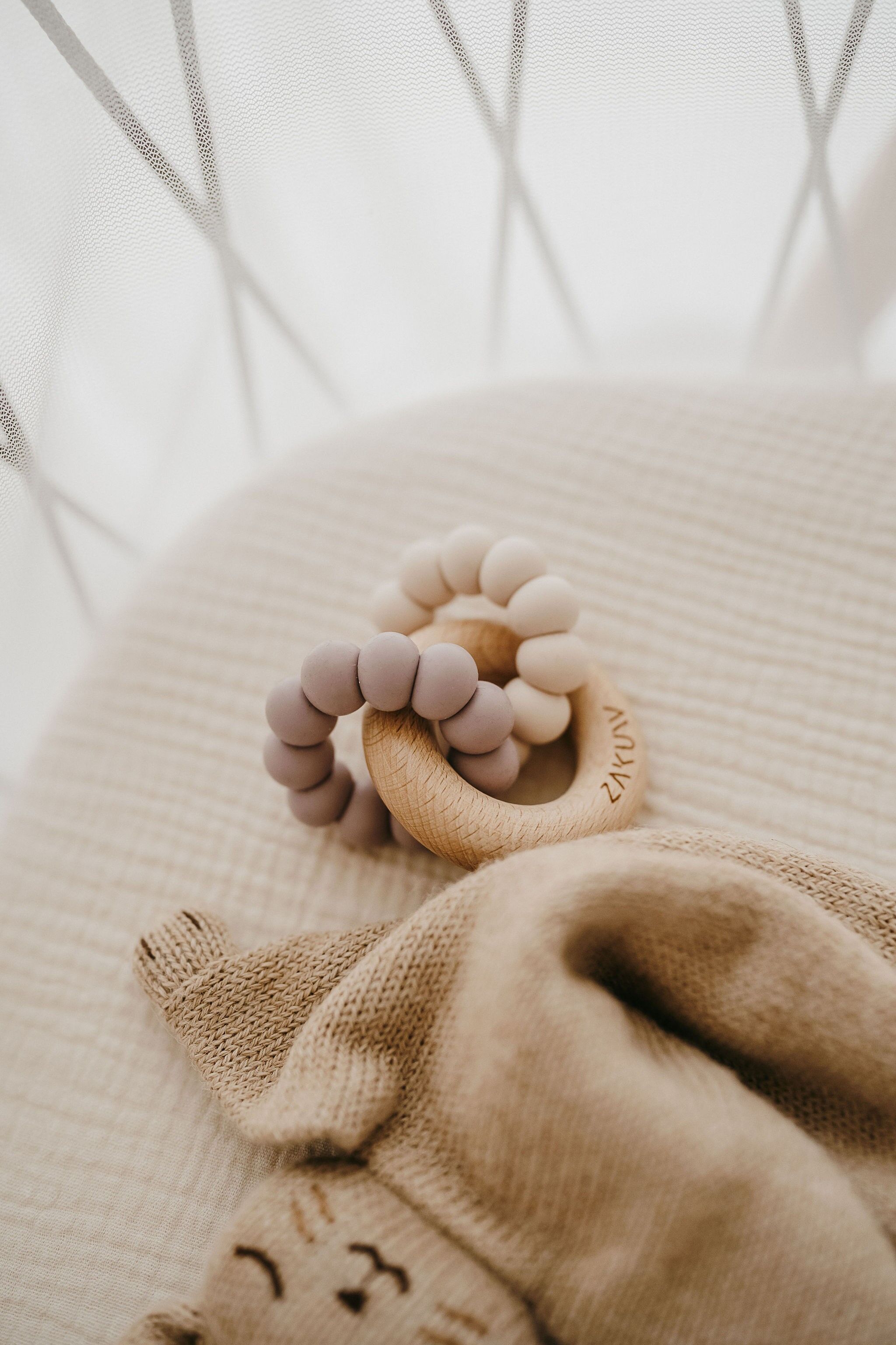 Anneau de dentition bébé Sebna - Lilas