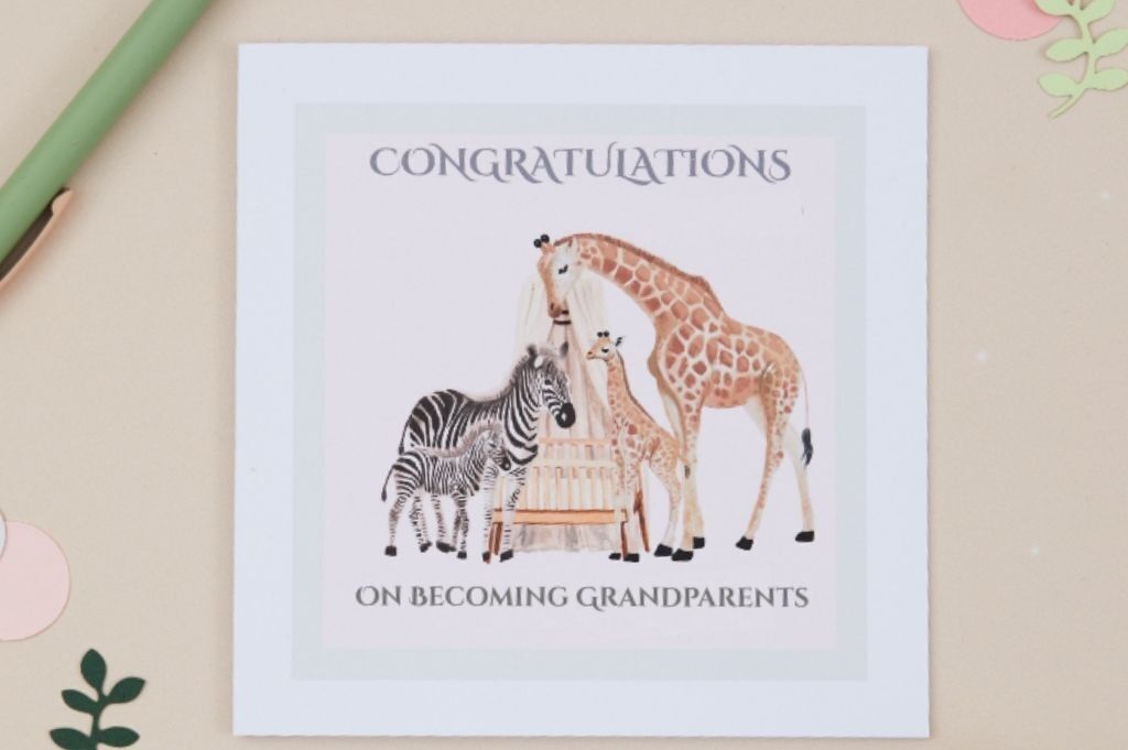 Tarjeta de felicitación para nuevos abuelos