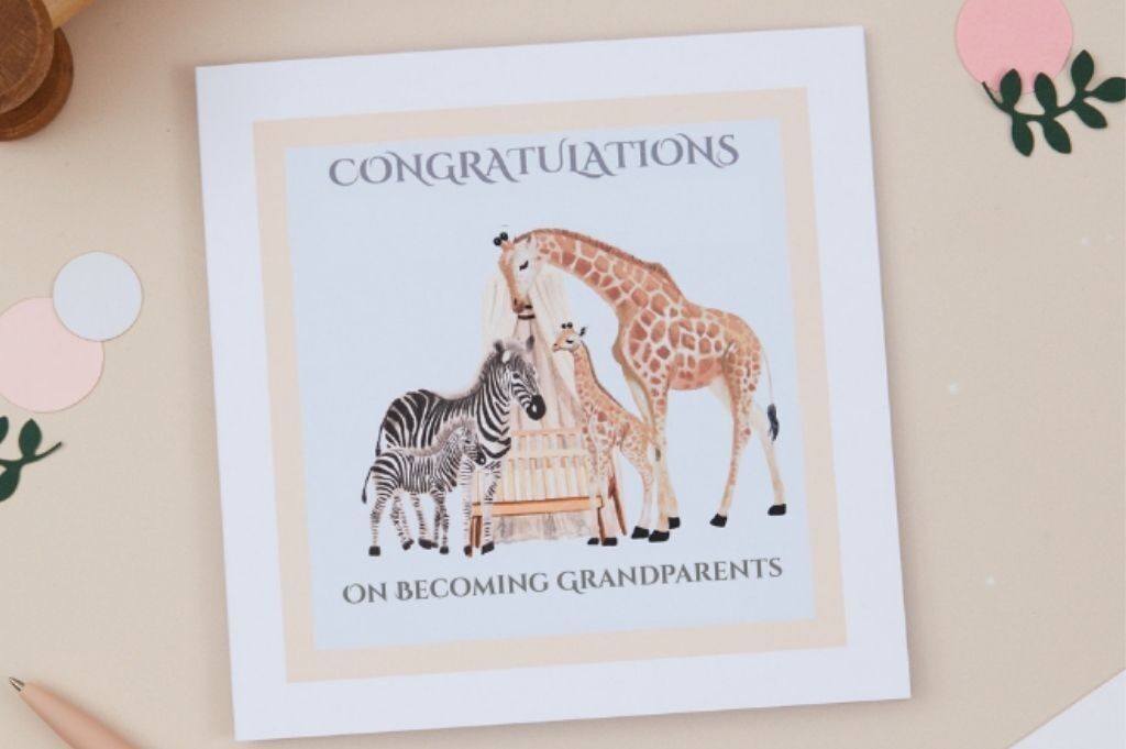 Tarjeta de felicitación para el nuevo nieto