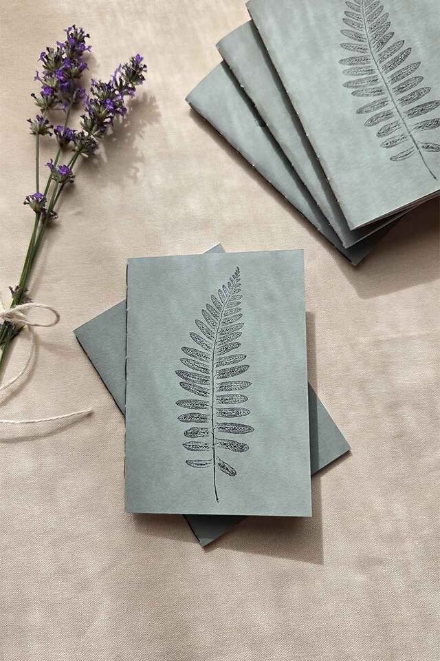 Carnet Pocket A6 Monotype Végétal Fougère