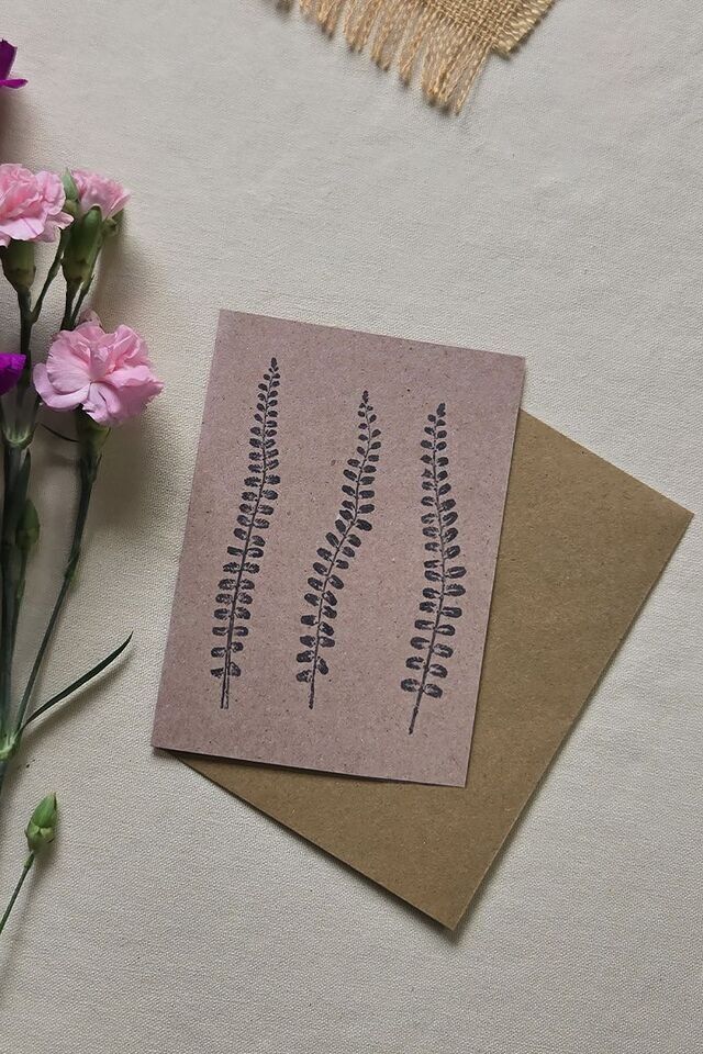 Carte postale monotype