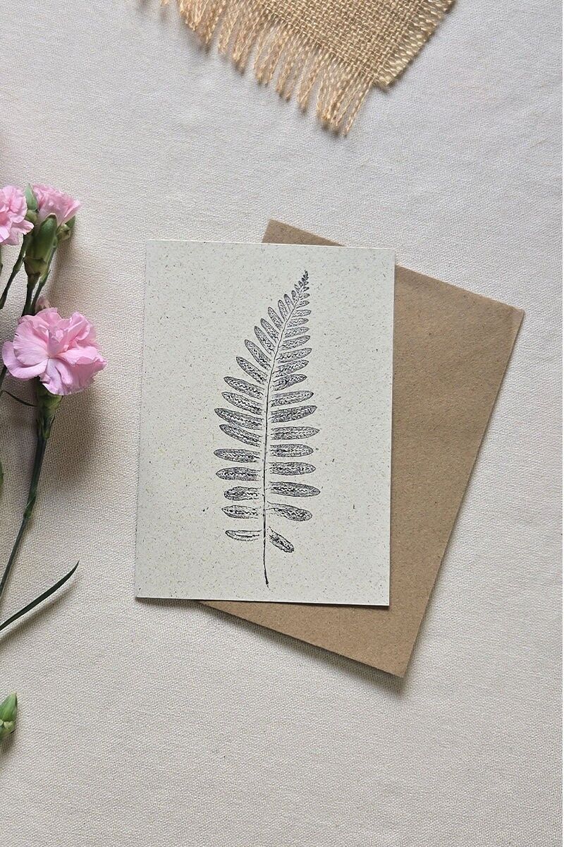 Carta postal monotipo - Fougère