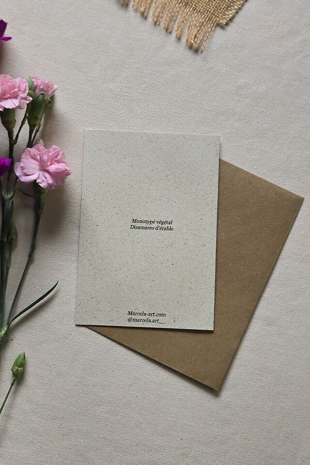 Karte der Postmonotypie - Disamares d'érable