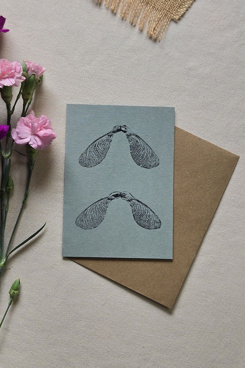 Carta postal monotipo - Disamares d'érable