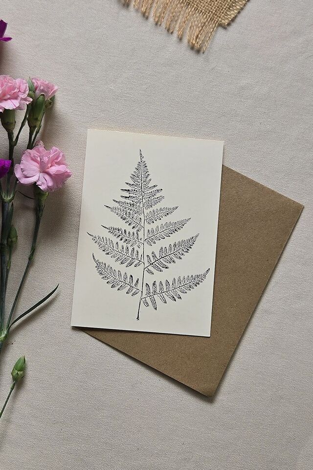 Karte Postmonotypie Fougère