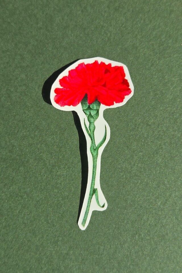 Autocollant fleur oeuillet