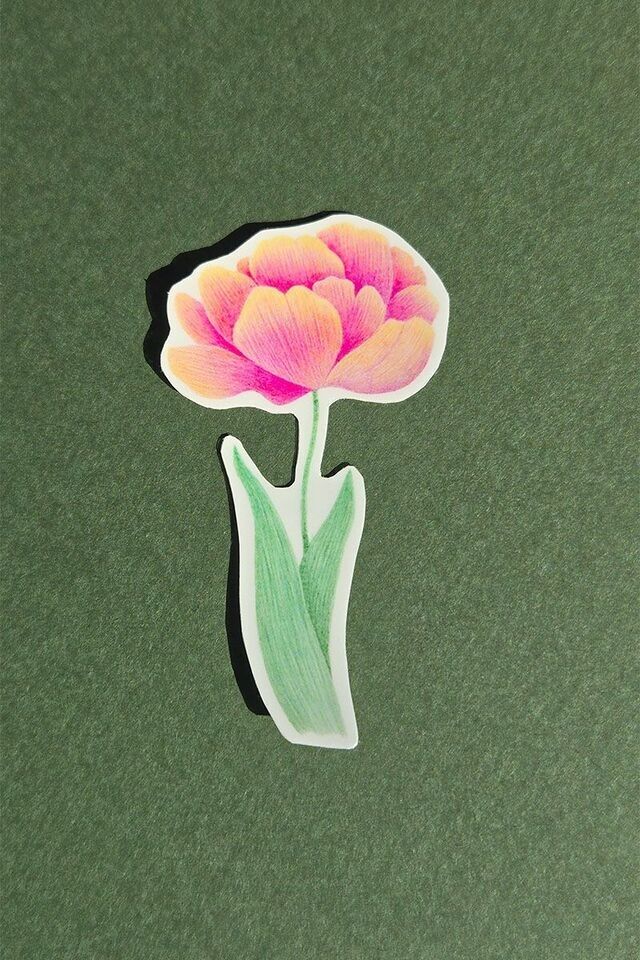 Autocollant Fleur Tulipe