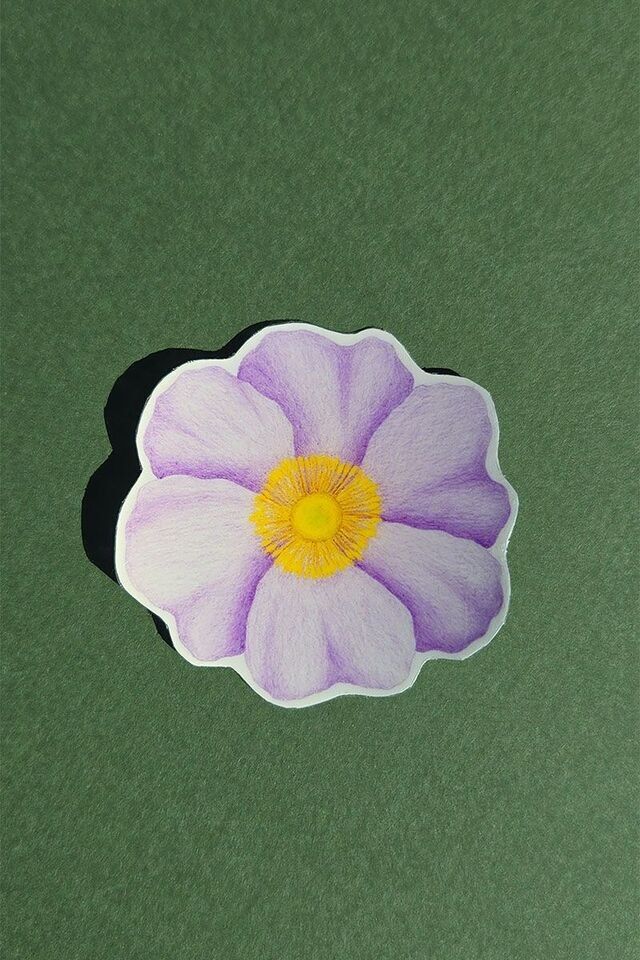 Autocollants fleur Pavot