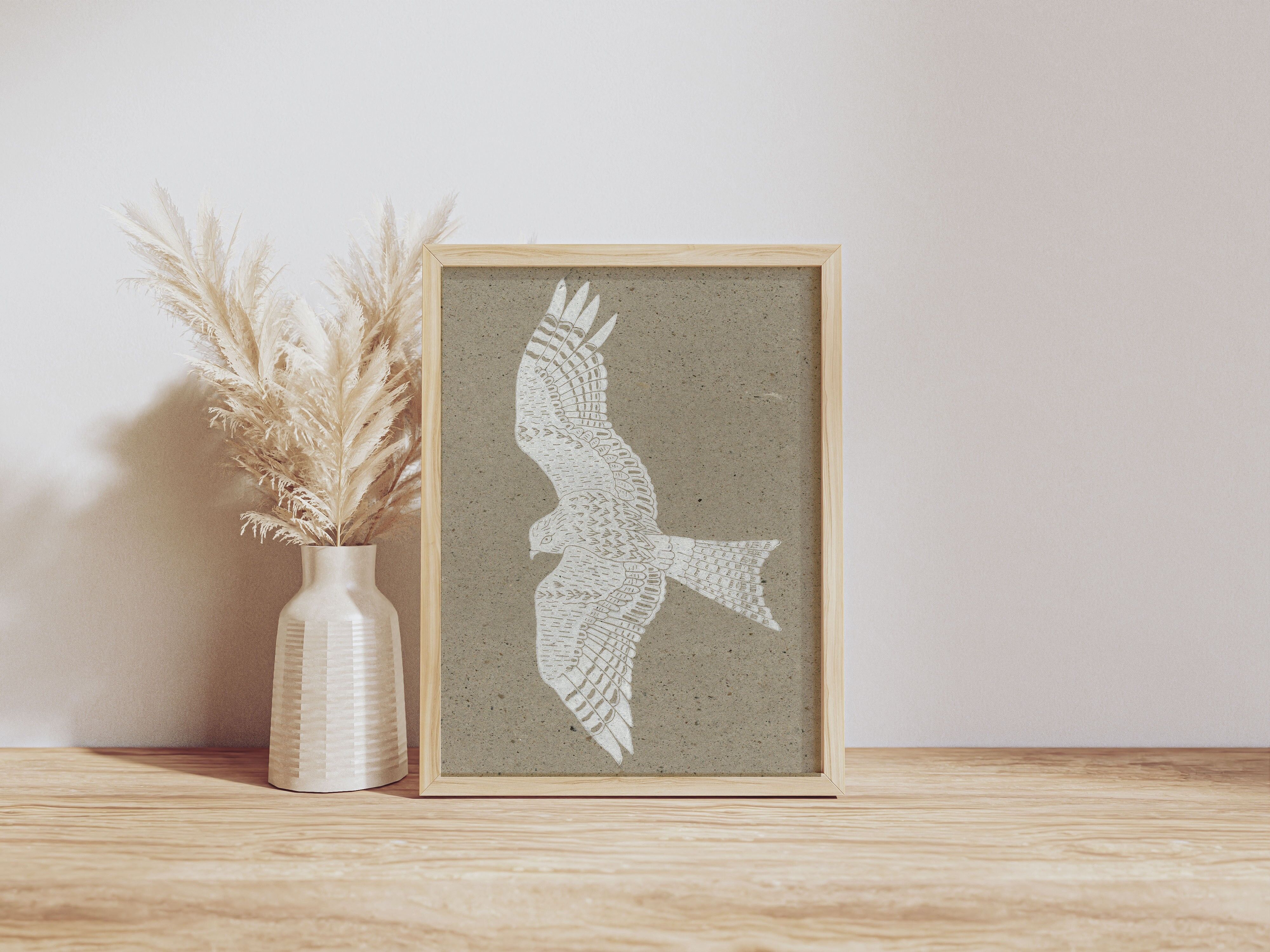 Linograbado « Buse » – Impresión artesanal