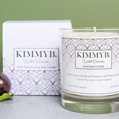 Wild Damson - Pure Soy Wax Luxury Boxed Candle