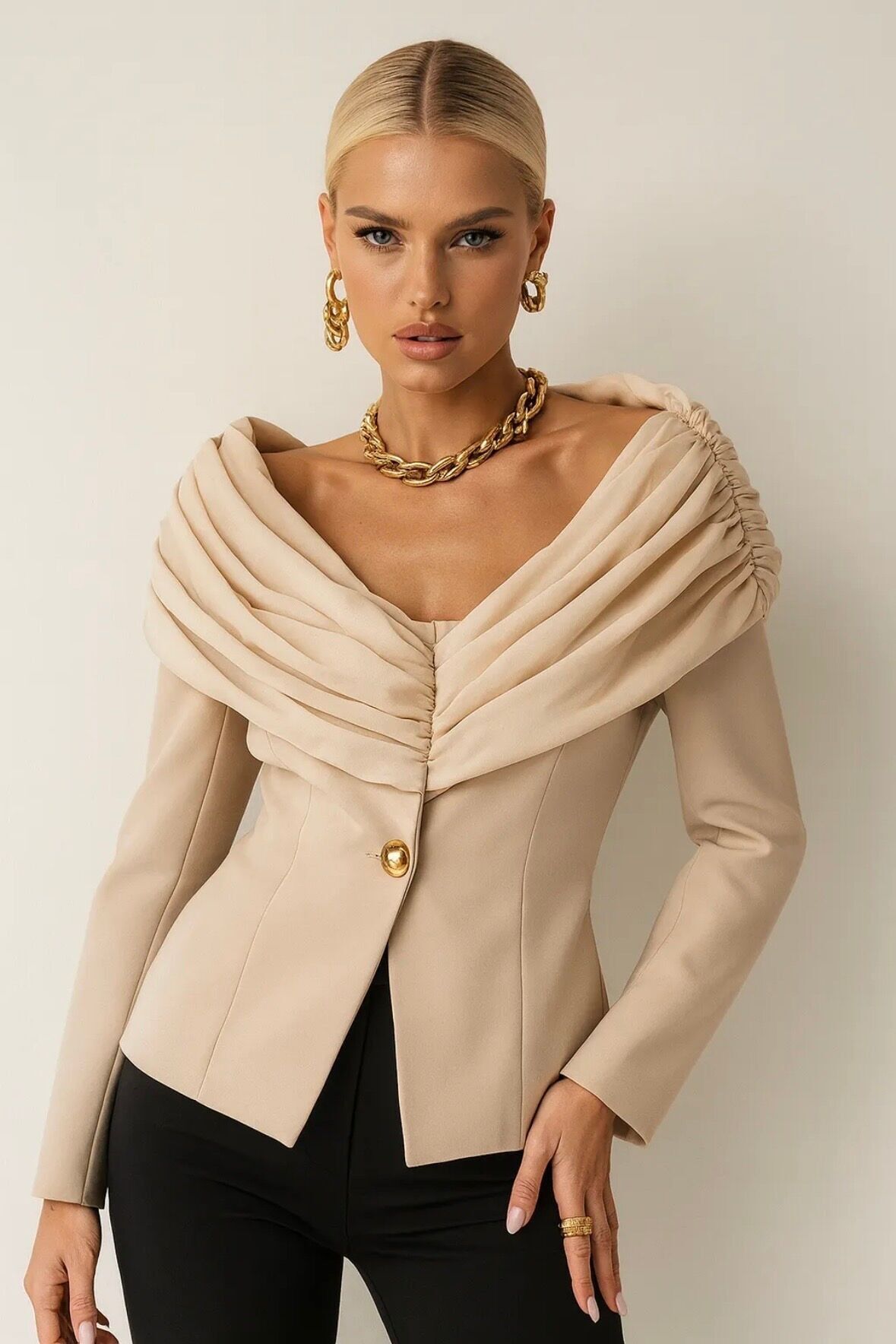 Blazer con spalle scoperte - 3252