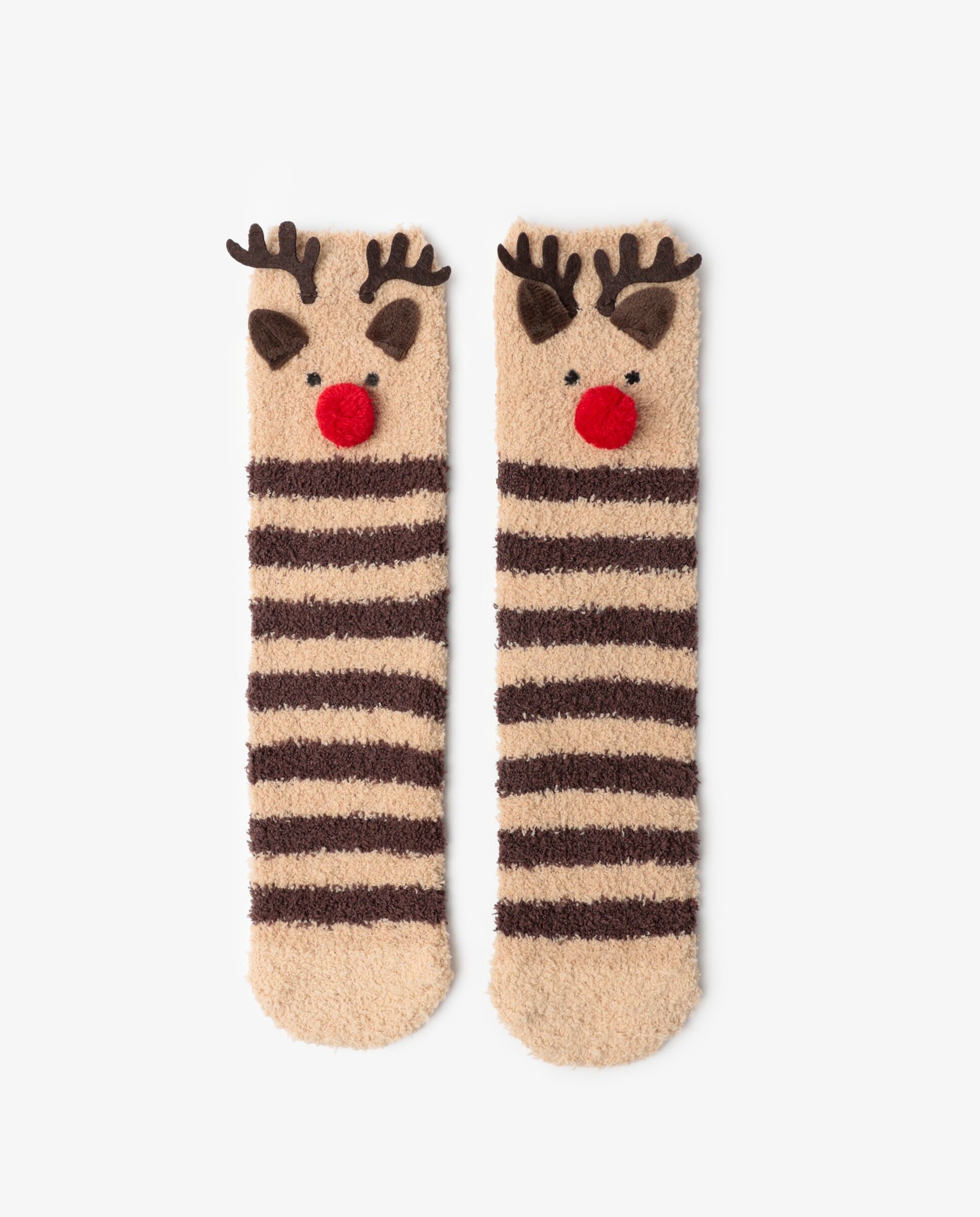 Chaussettes chaudes pour femmes ADMAS à motif renne (boîte de 12...