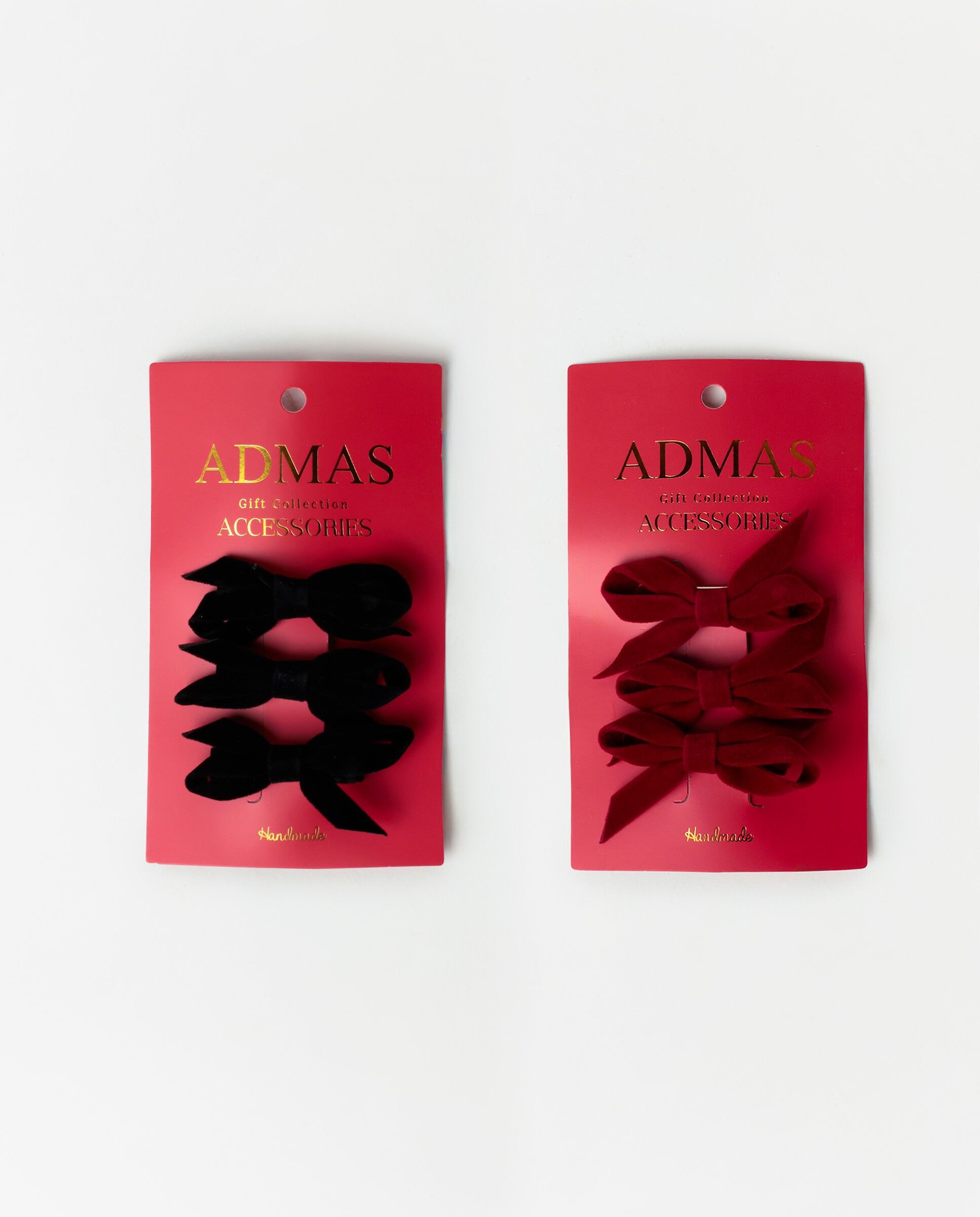 Pince à cheveux nœud en velours ADMAS pour femmes (boîte de 12 unités...