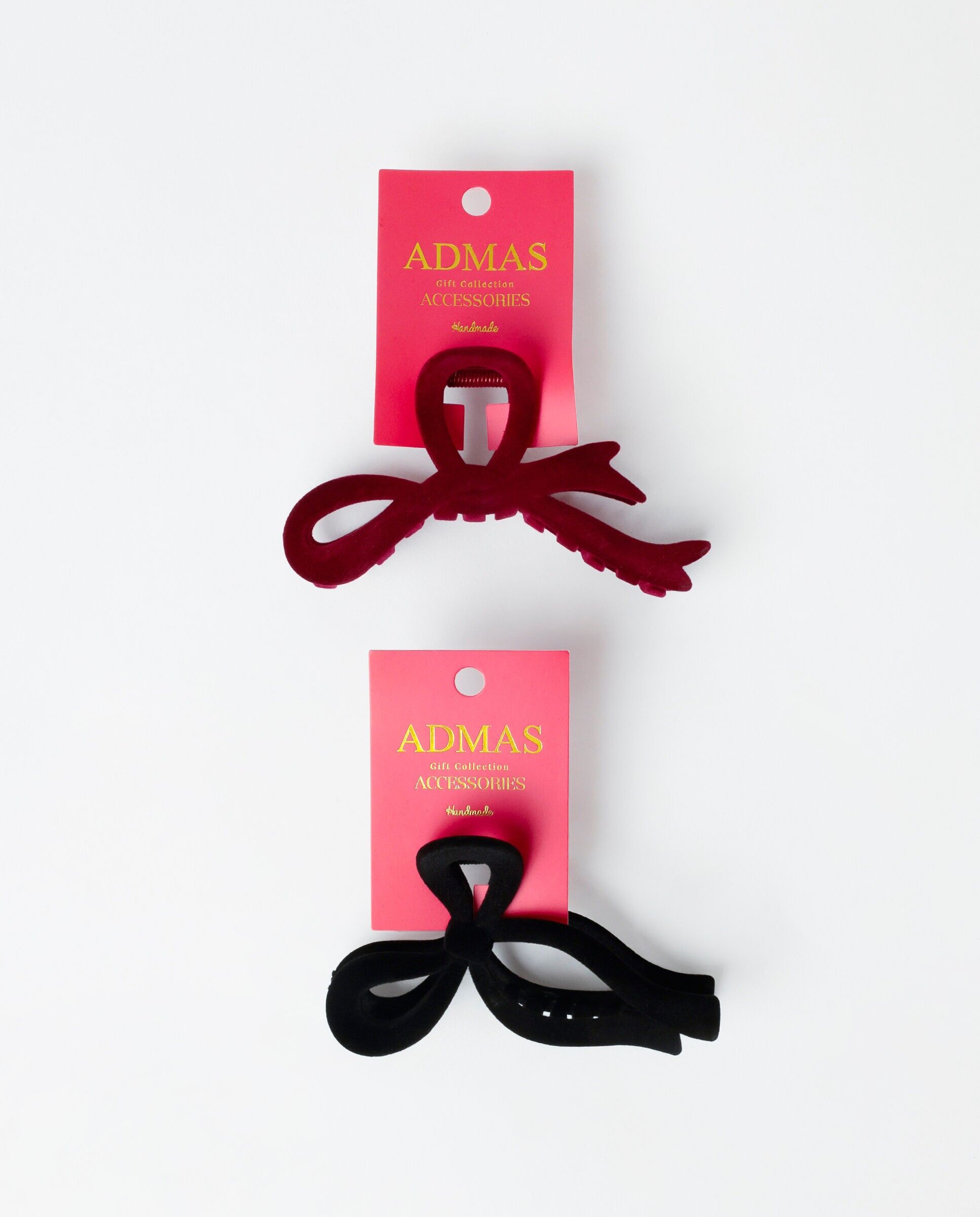 Pince à cheveux double breloque ADMAS pour femmes (boîte de 6 unités)