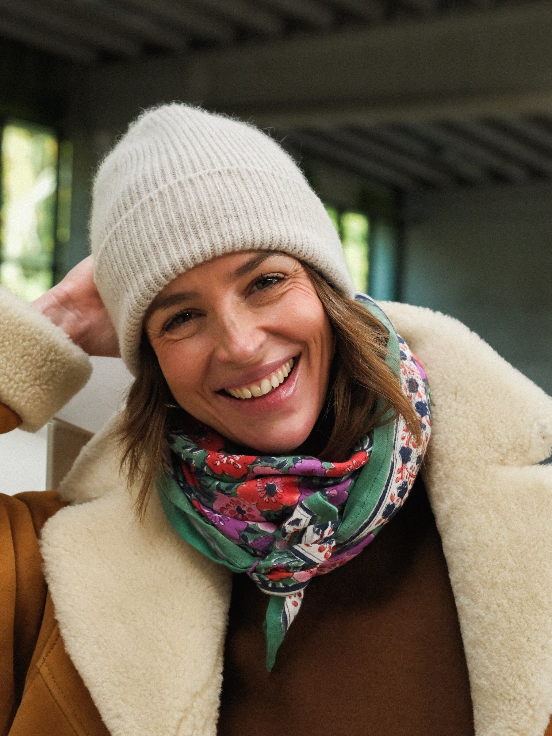 Bufanda verde Indore para adultos