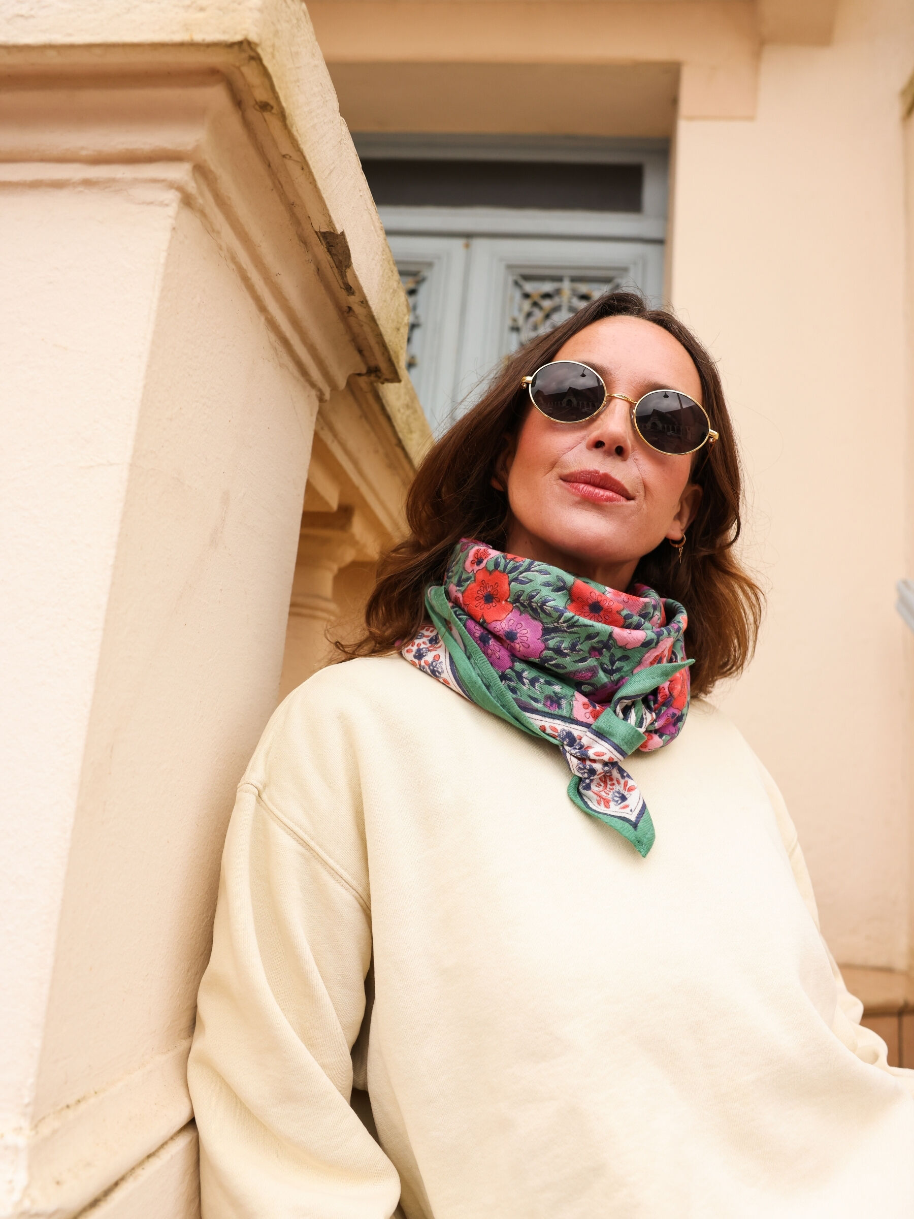 Adult Indore Green Scarf