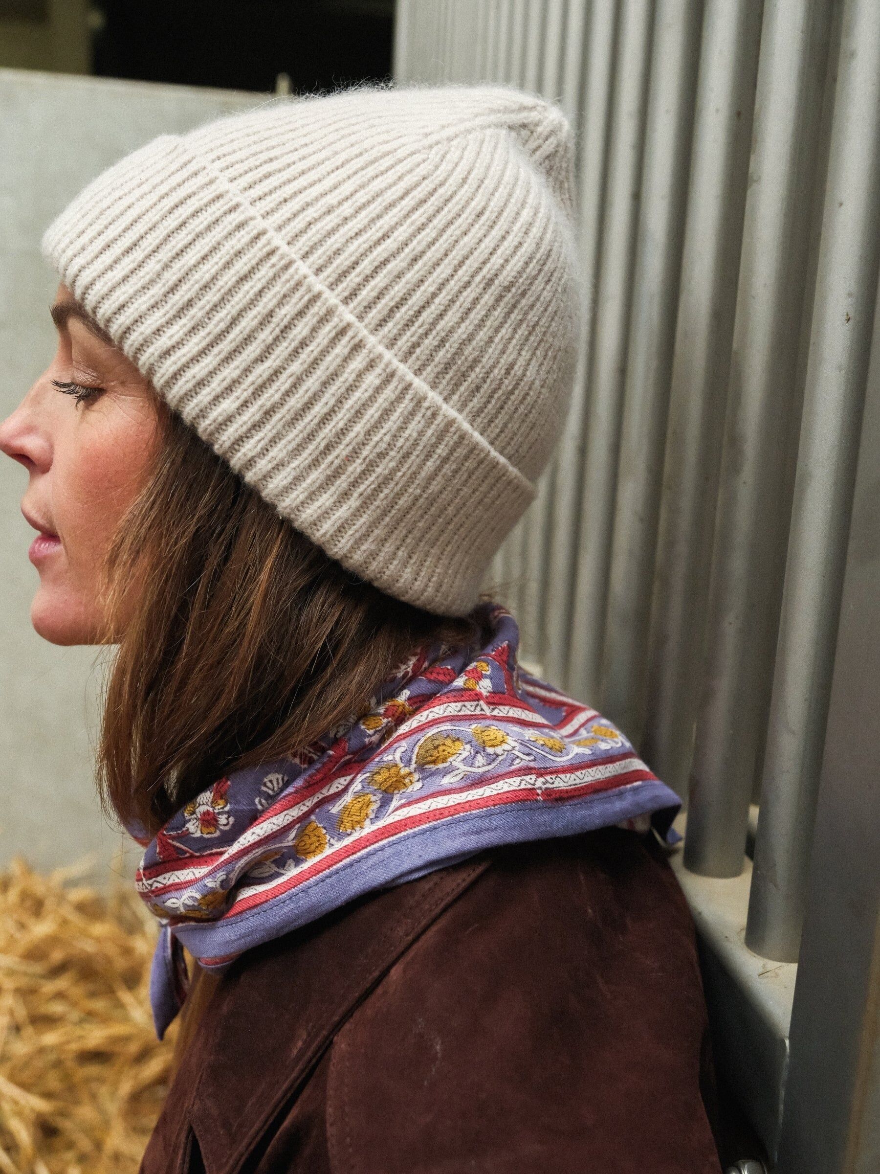 Baby-/Kinderschal Delhi Violett 50 cm