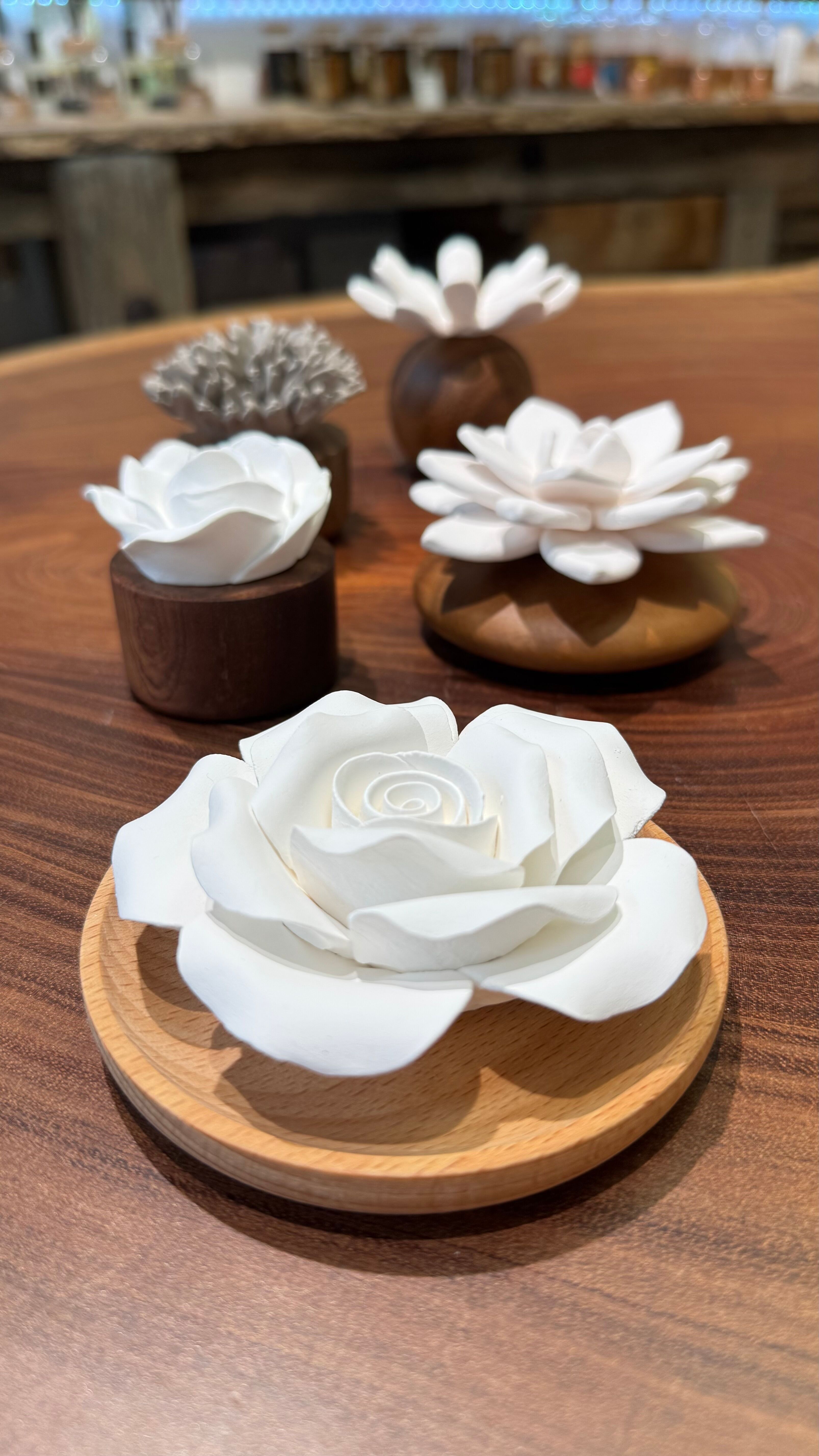 Ceramic & wood diffuser