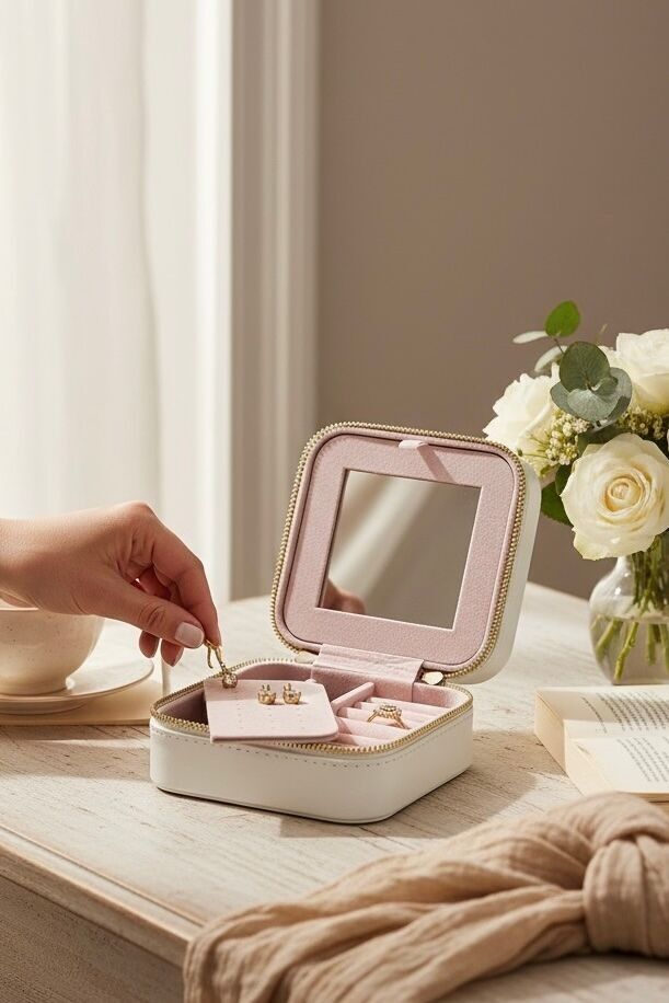 Jewelry box with mirror RY32