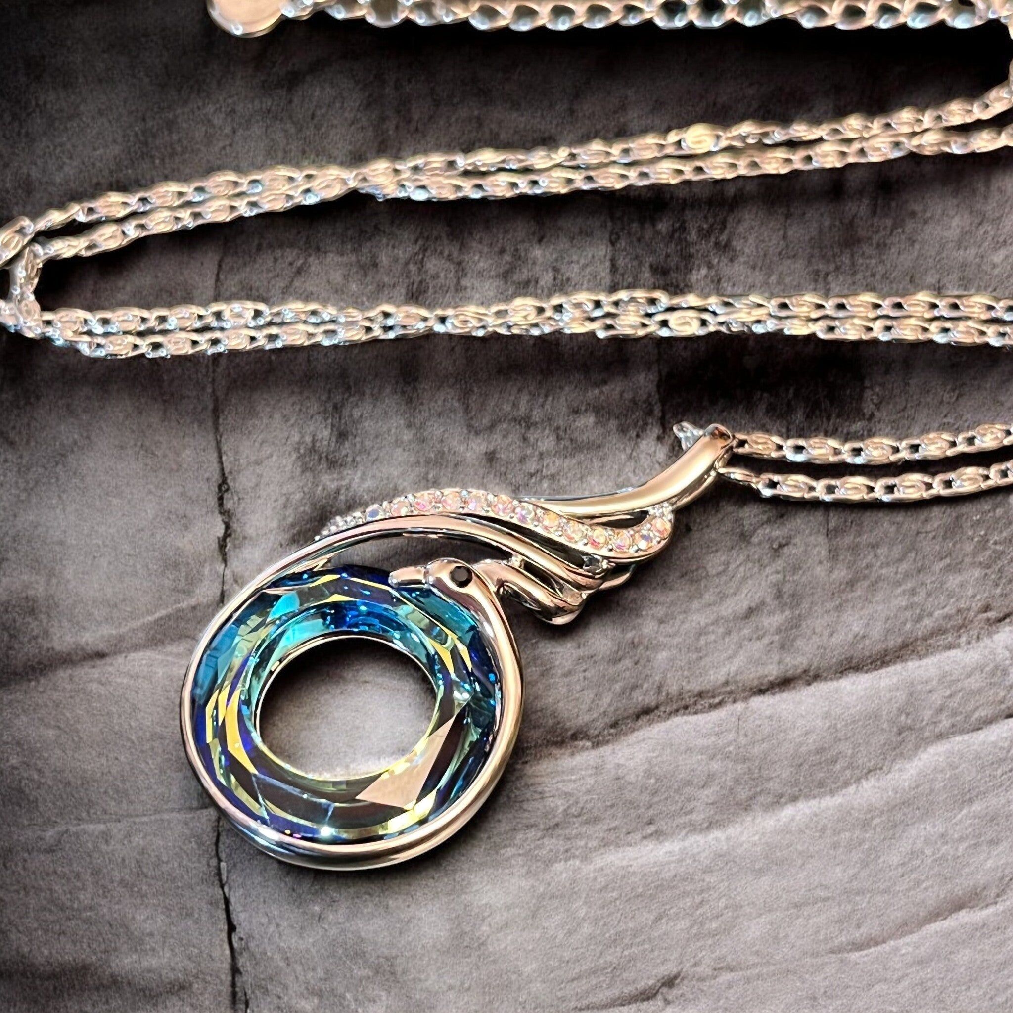 Ciondolo "CRISTAL 12", cristallo ceco placcato argento