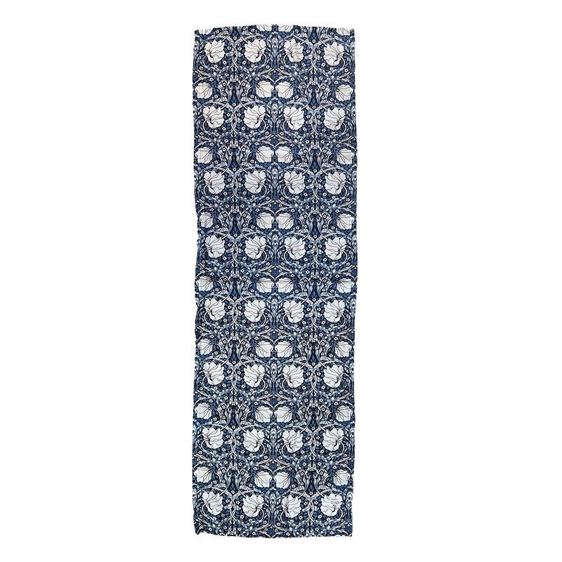 Linen table runner - Morris Pimpernel blue