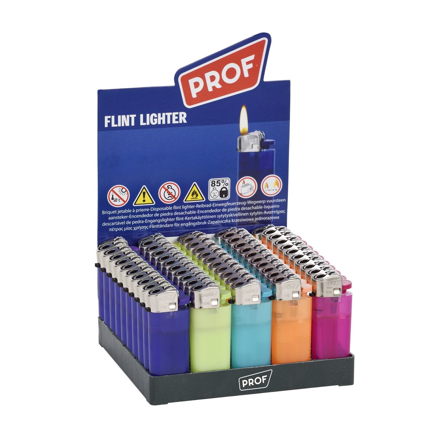 Aproximadamente 50 mini encendedores de piedra, multicolores