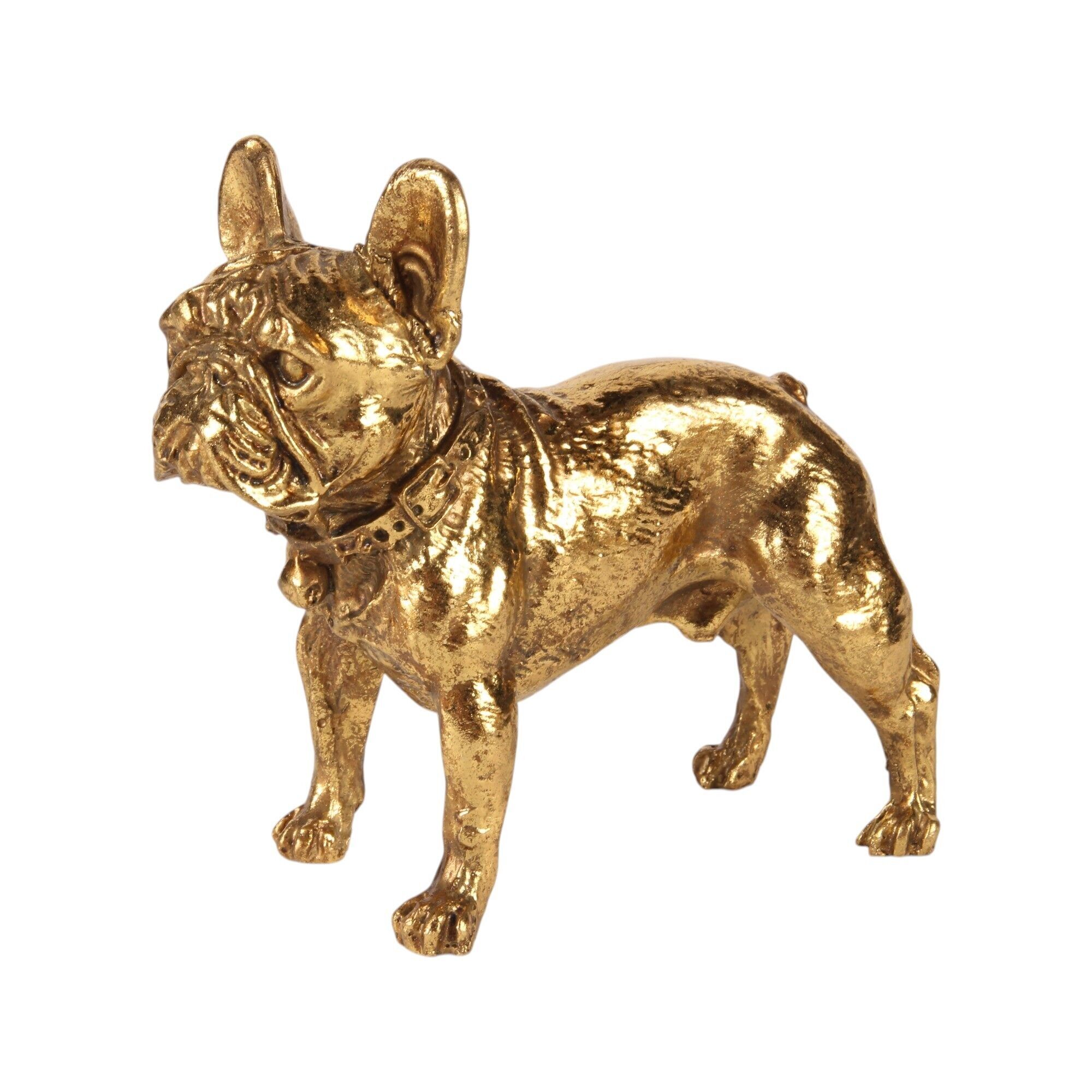 Bulldog Figurine 12,5 cm - Gold - Resin