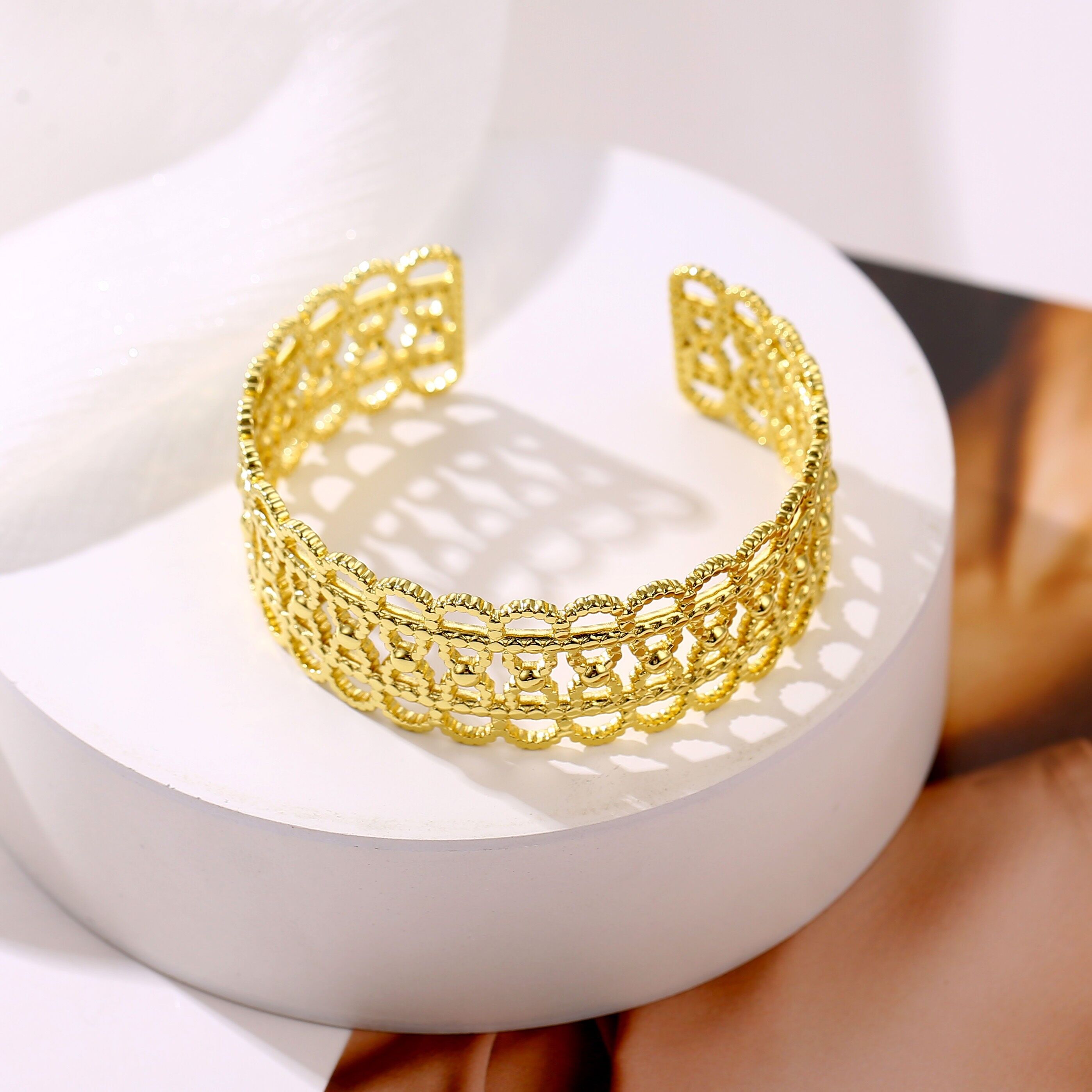 Bracciale rigido in acciaio inossidabile - BR110347OR