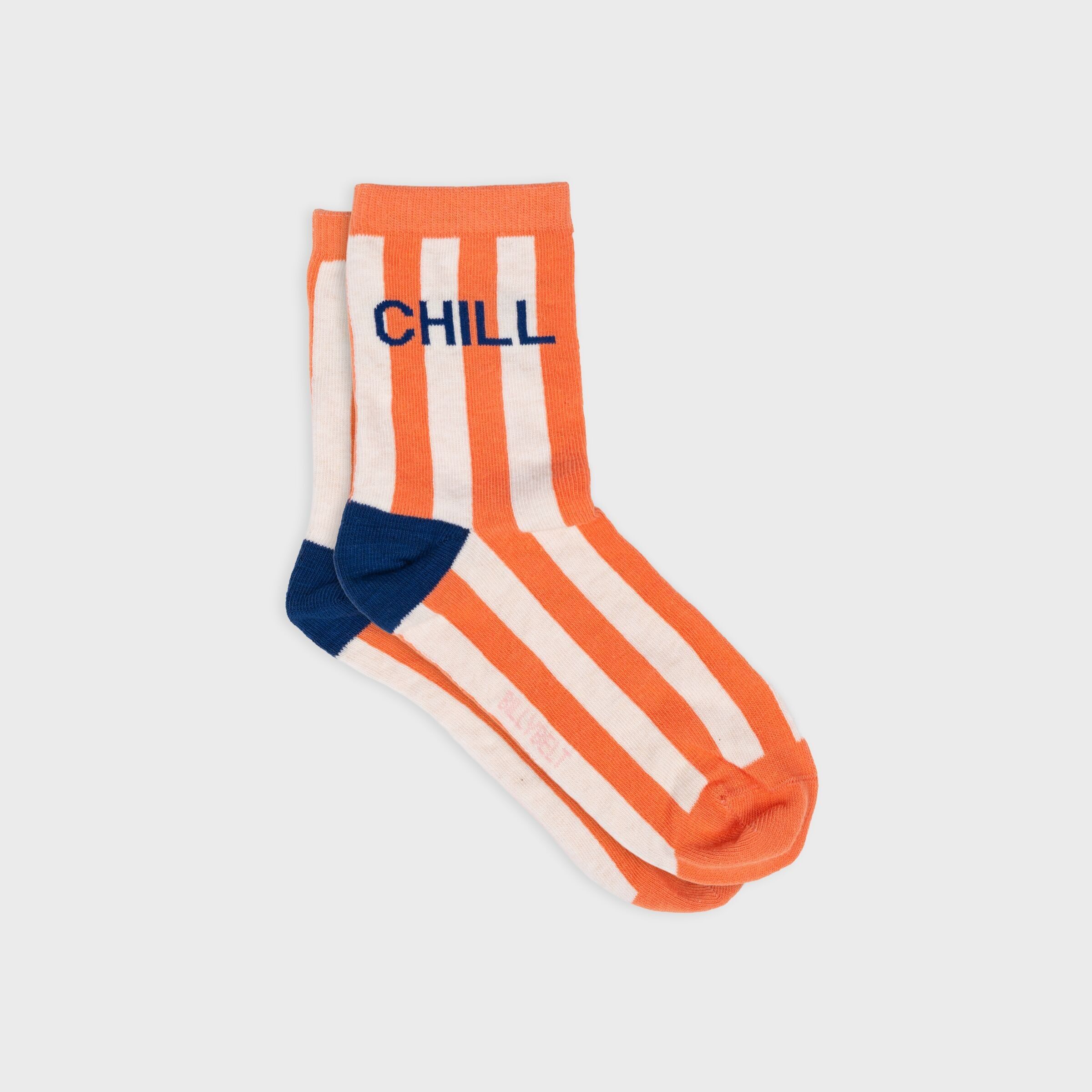 Striped combed cotton socks - Chill