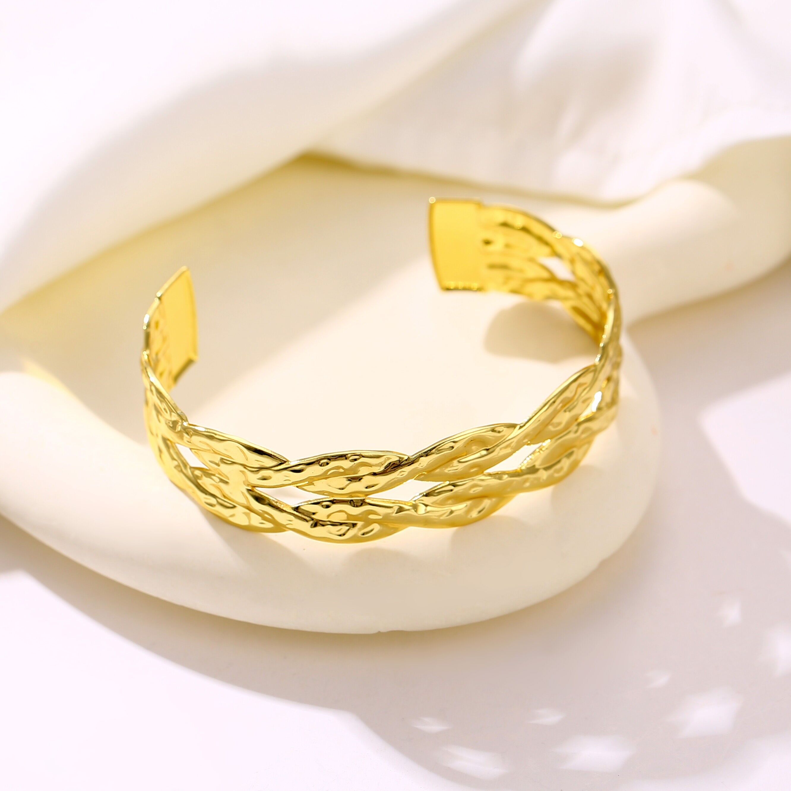 Bracciale rigido regolabile in acciaio inossidabile - BR110351OR