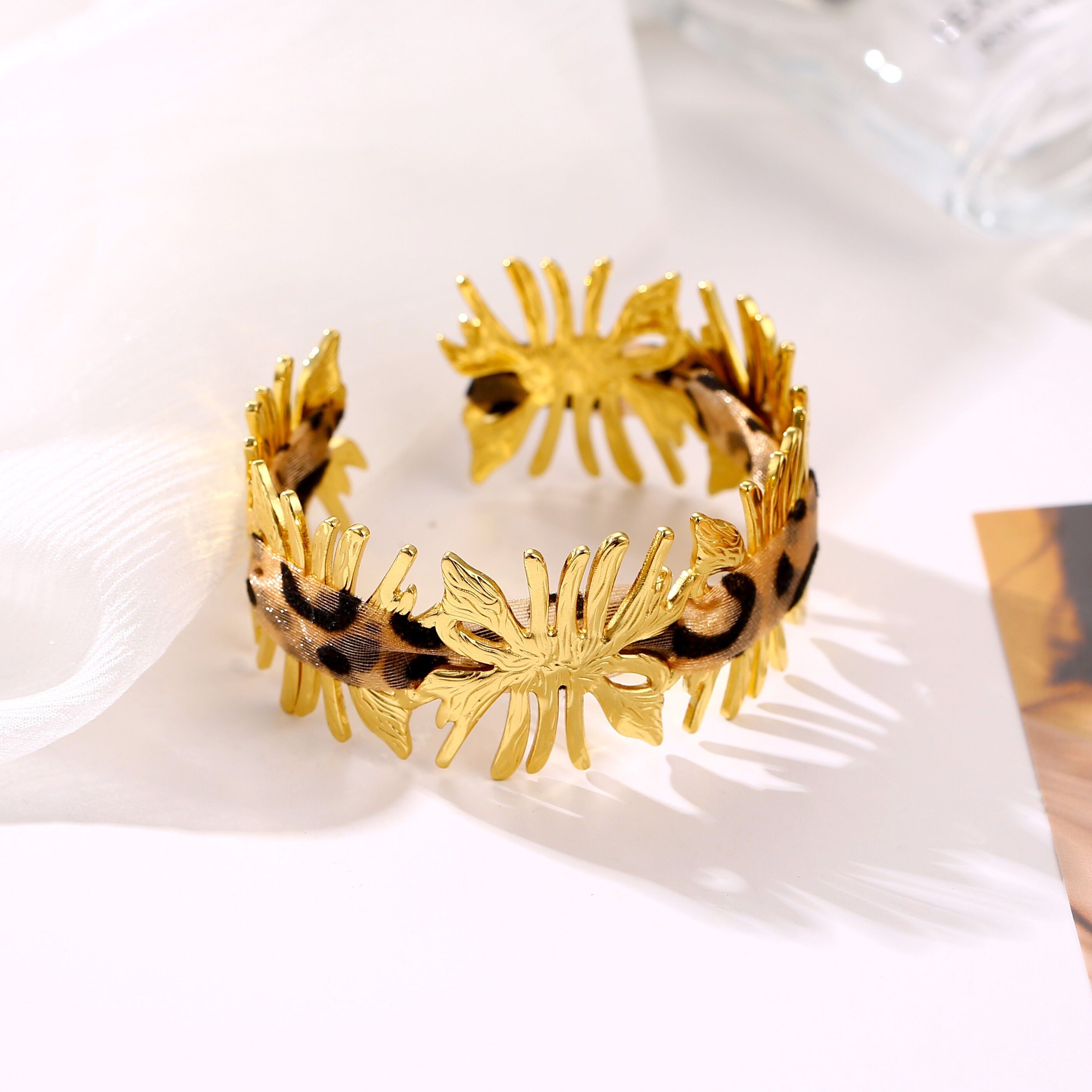 Bracciale rigido regolabile in acciaio inossidabile - BR110364OR