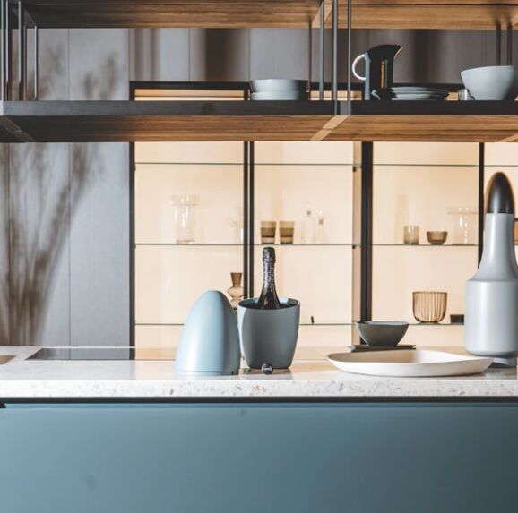 WEGG Matt, Venice Blue - Wine and Champagne Cooler