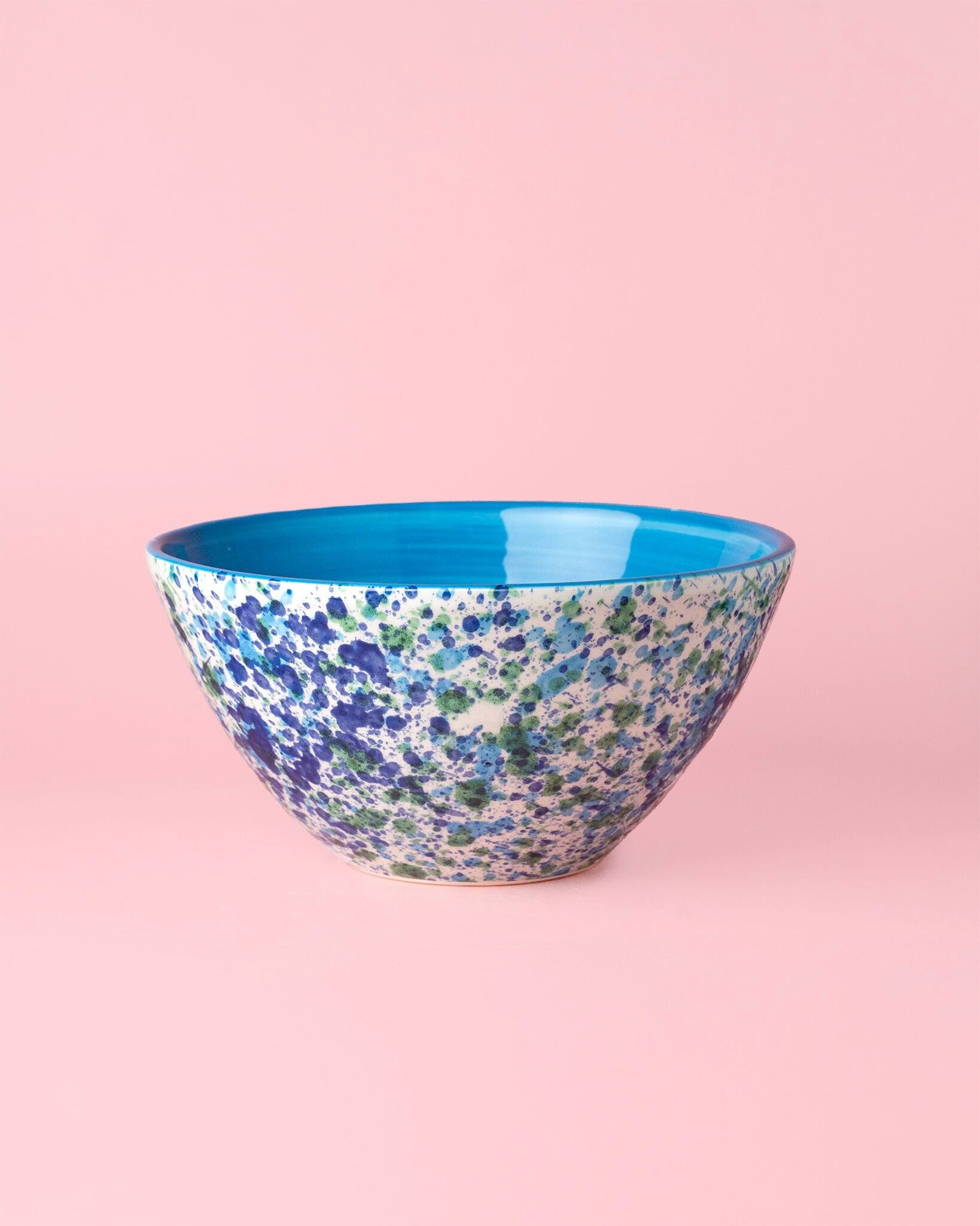 Insalatiera in ceramica spagnola fatta a mano 21 cm / BLU