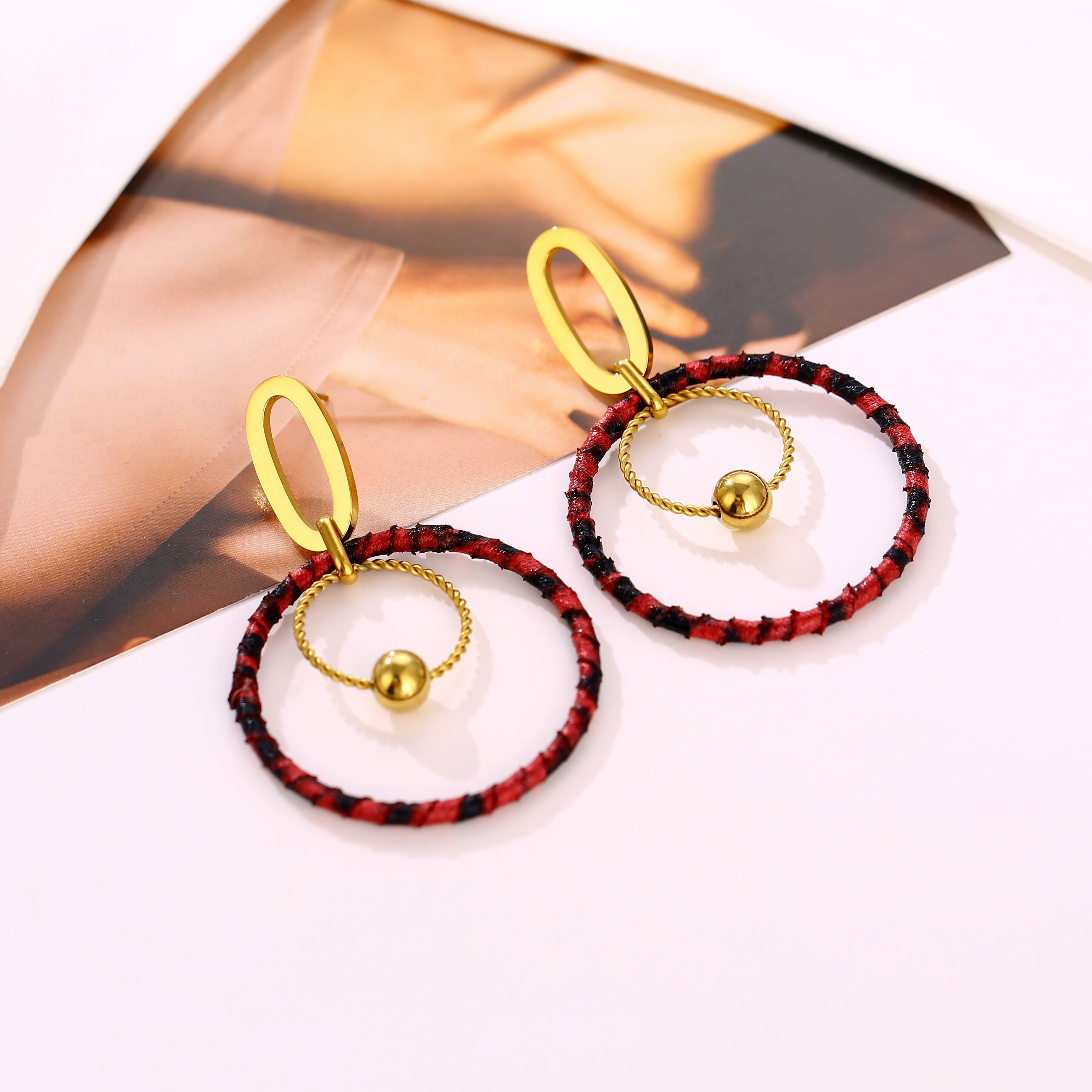 Orecchini in acciaio inossidabile - BO100385OR