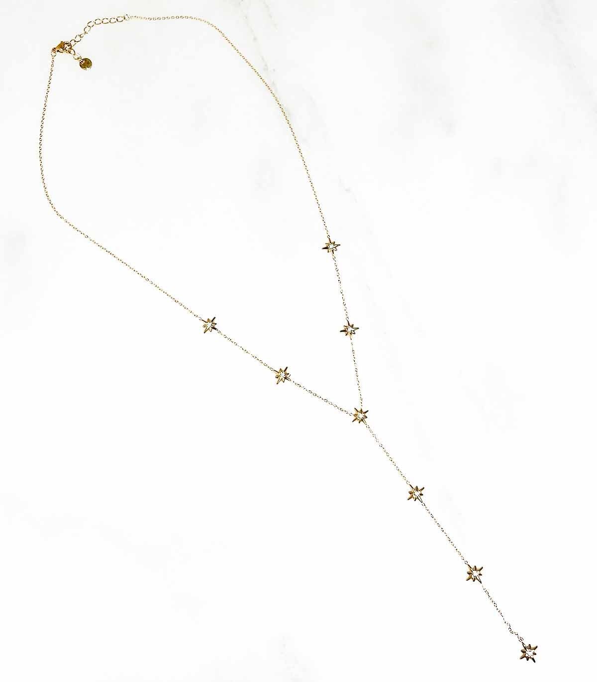 Collana con stella in zirconio – Acciaio inossidabile 316L