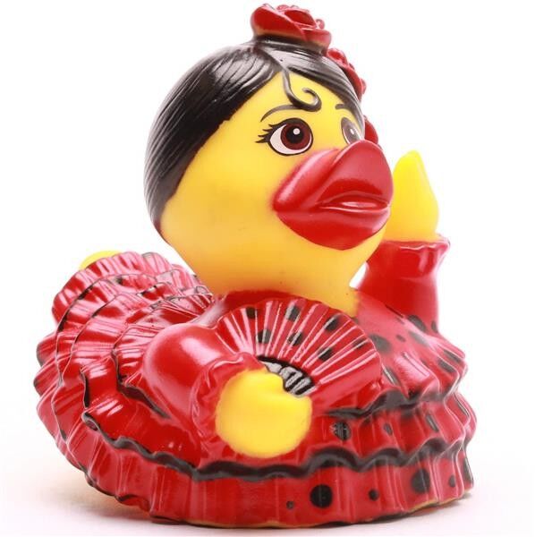 canard en caoutchouc danseuse de flamenco