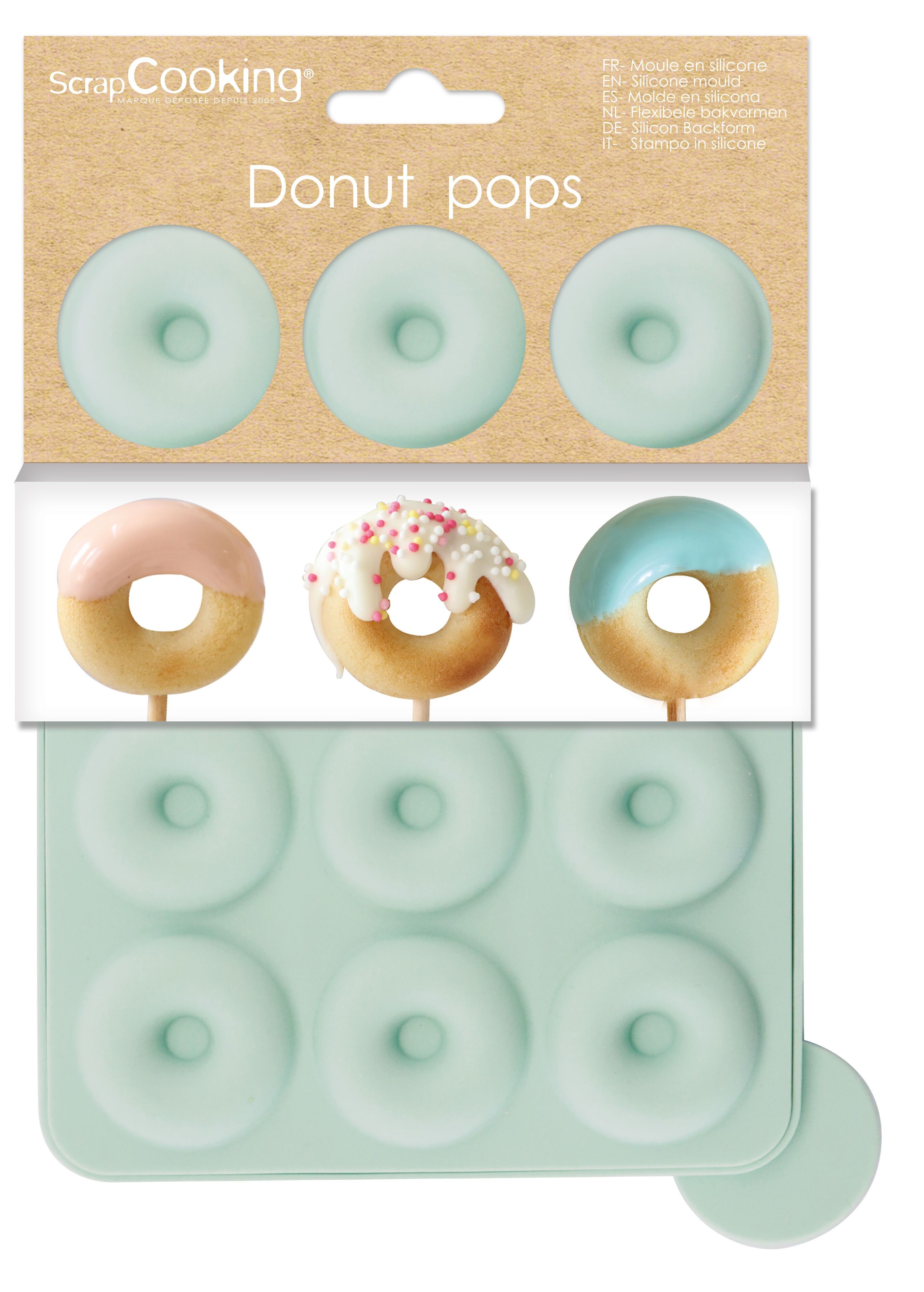 Silikonform für Donut-Pops von ScrapCooking®