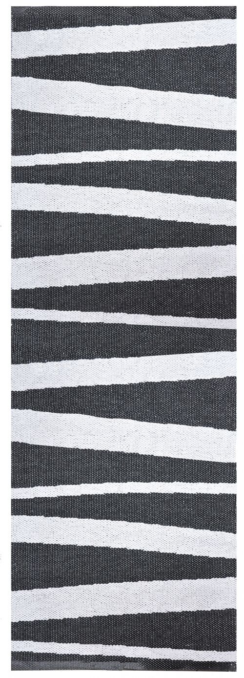 ÅRE CARPET BLACK / WHITE  70x200 cm