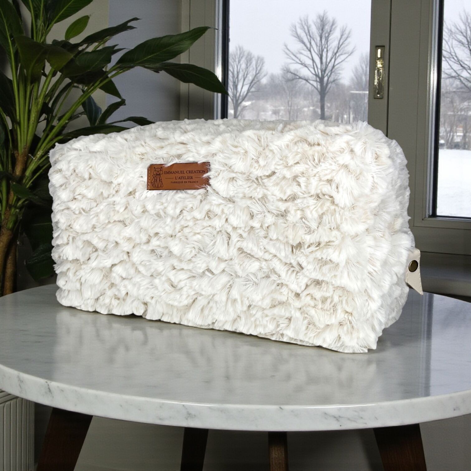 Trousse nomade M, "Courchevel" écru