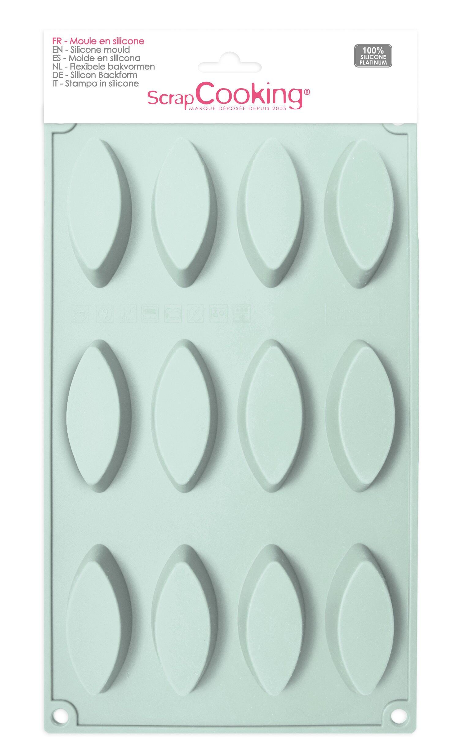 Moule silicone 12 barquettes ScrapCooking®