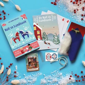 Coffret fabrication décoration Noël scandinave +1 livre - Kit bricolage/activité enfant en français 3